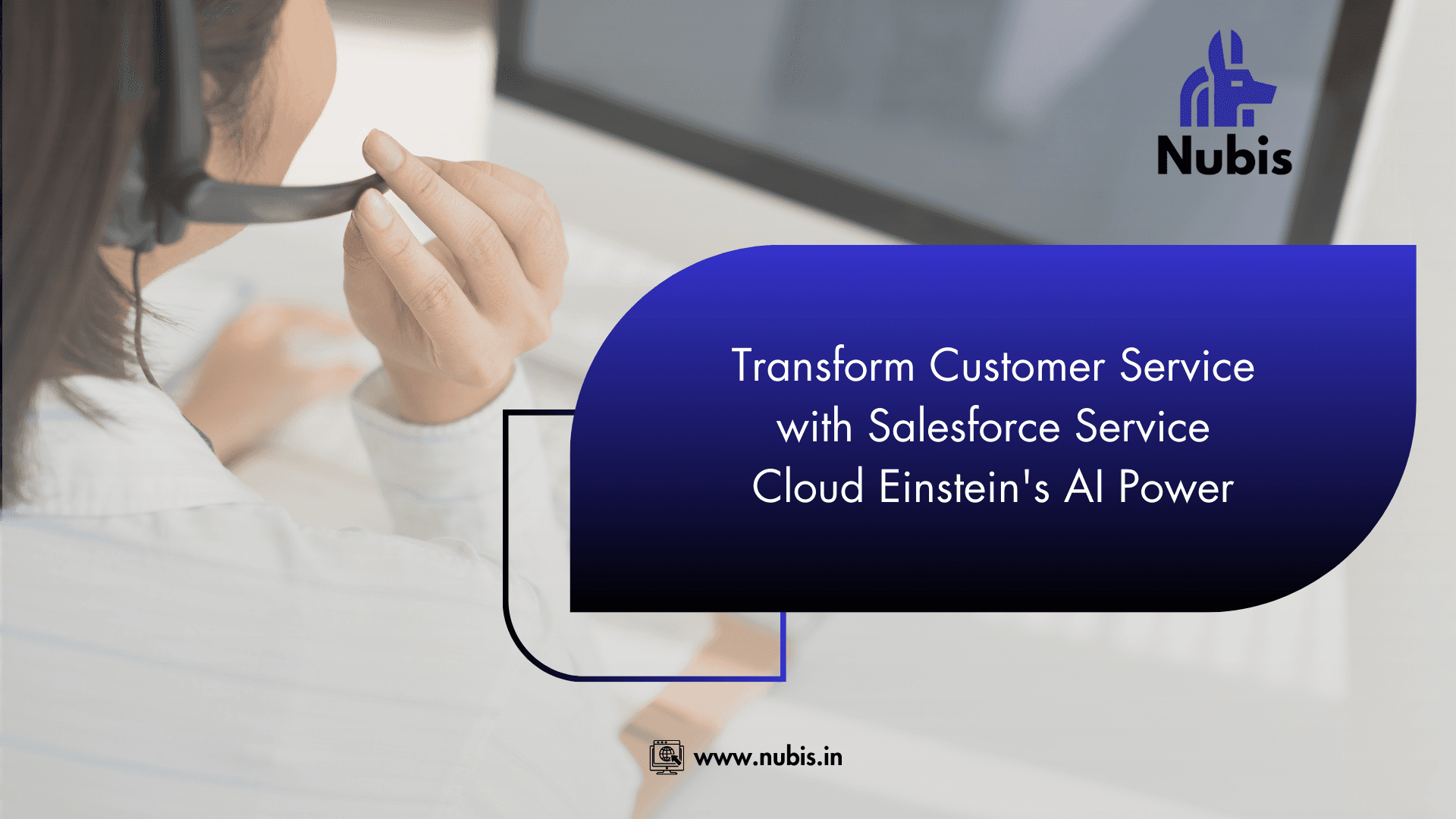 Illustration representing AI-driven customer service solutions with Service Cloud Einstein