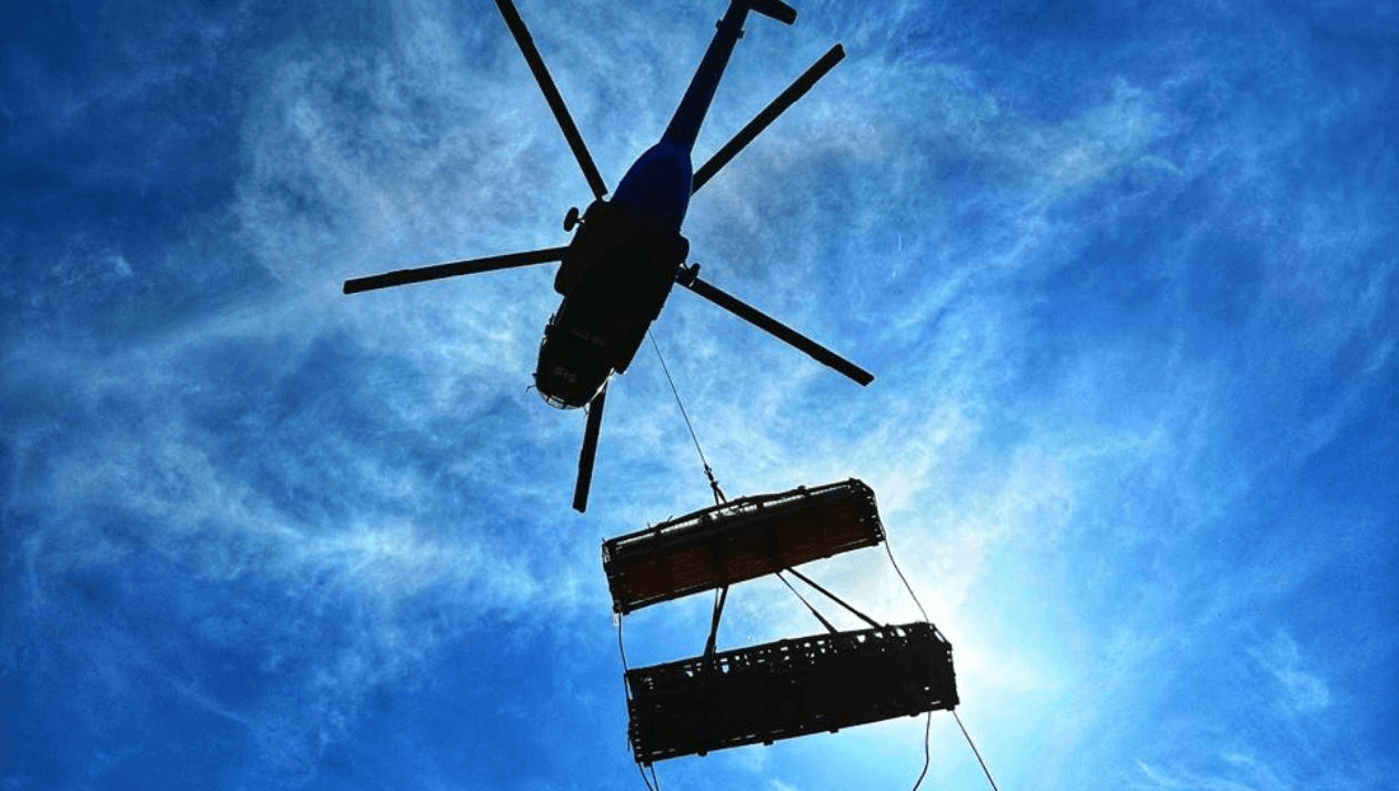 Truck on the road with stunning landscape