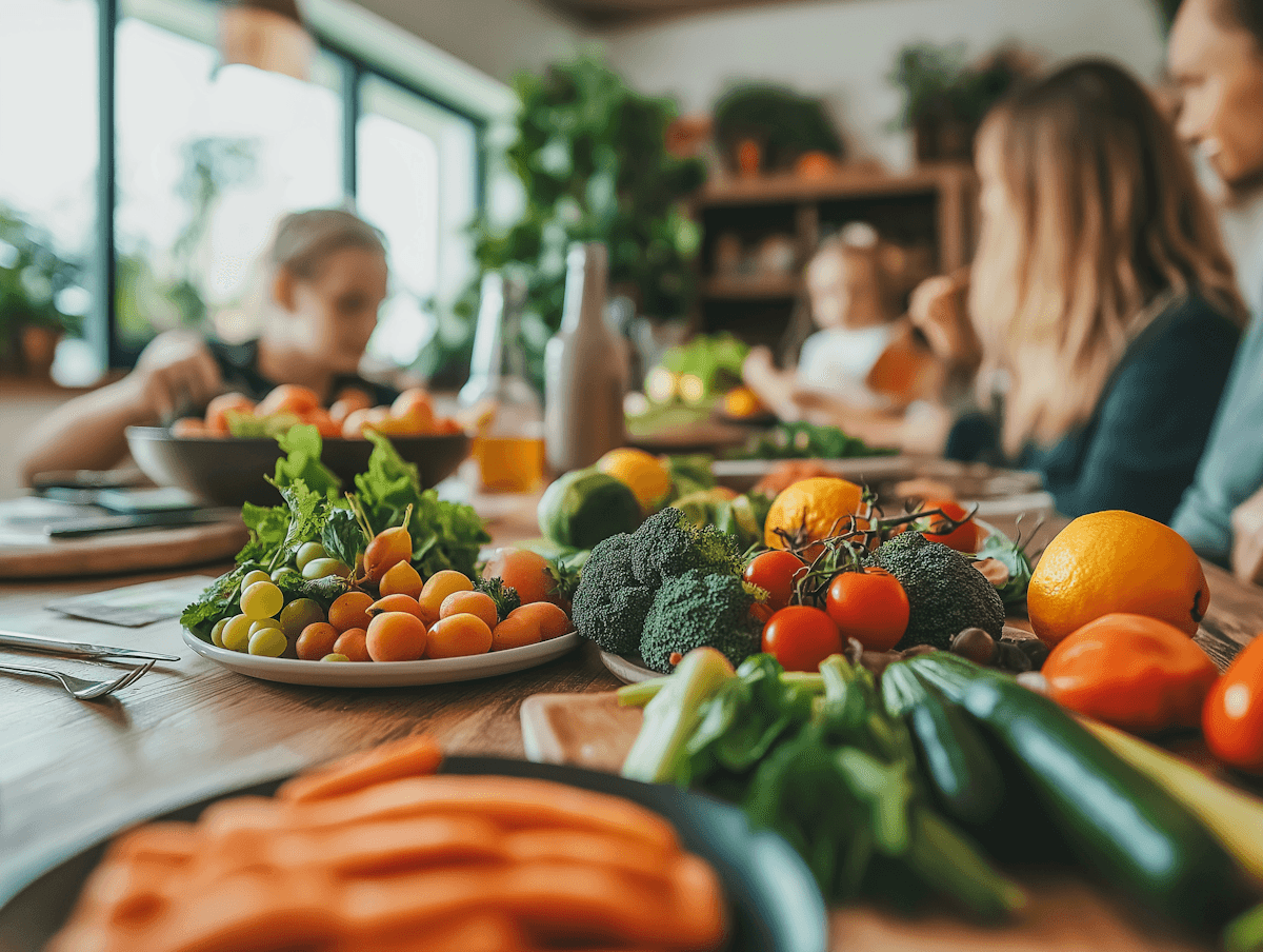 People and vegetables
