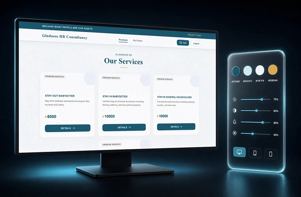HR consultancy services website design showing staffing packages, built in Framer