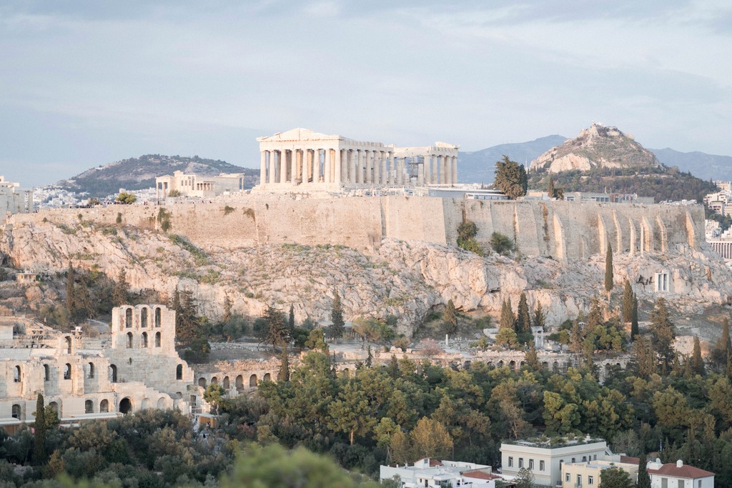 trip in acropolis of athens