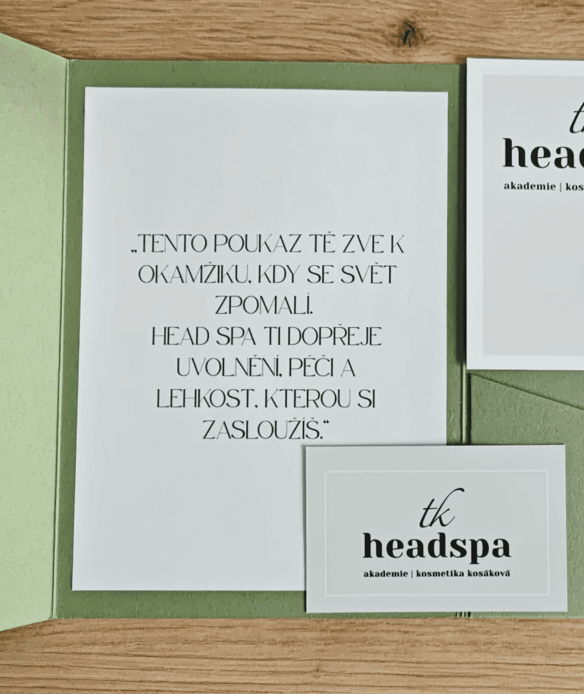 Dárkový poukaz na head spa proceduru jako originální relaxační dárek