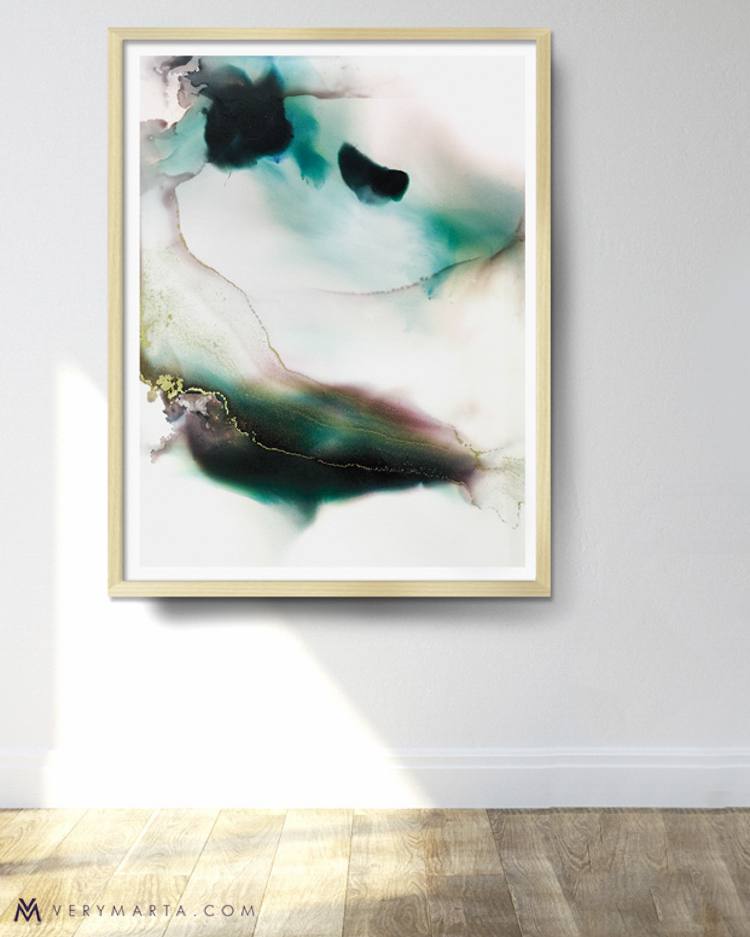 A framed painting by Marta Spendowska