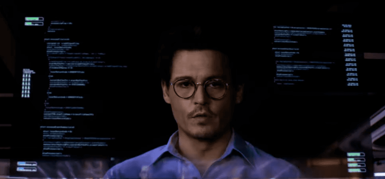 Johnny Depp as a claw-type agent