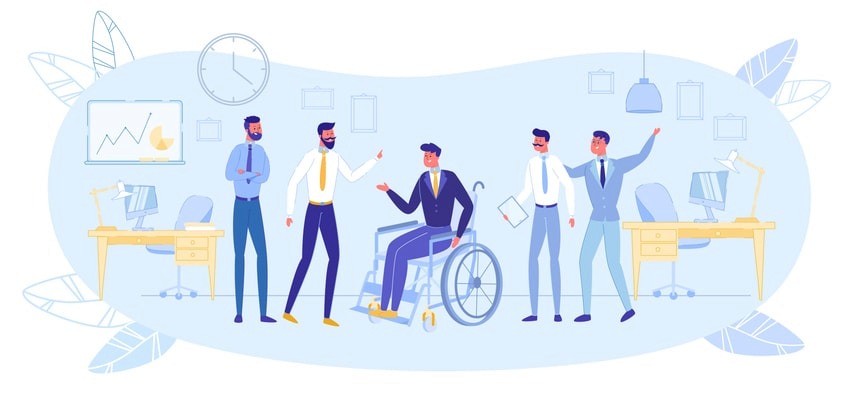 An illustration representing the concept of DEI hiring.