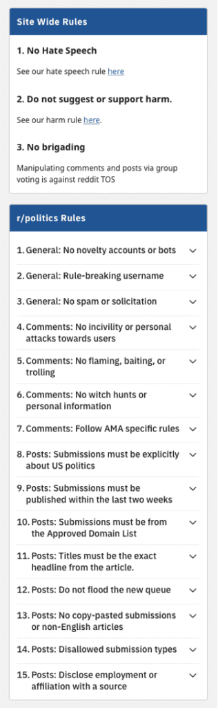 Subreddit Rules