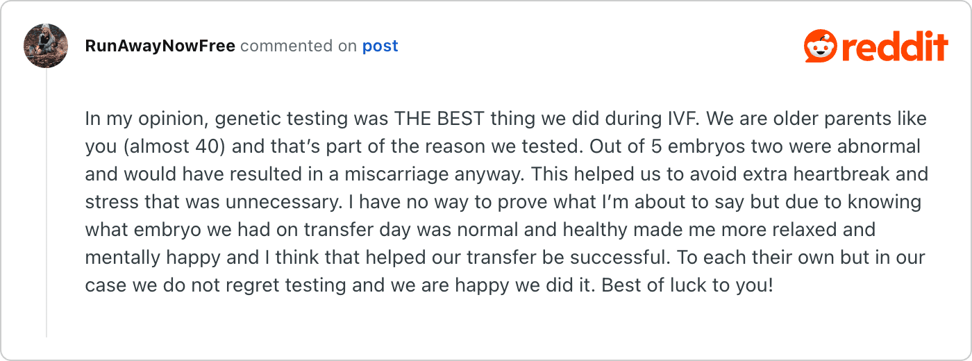 Post on Reddit