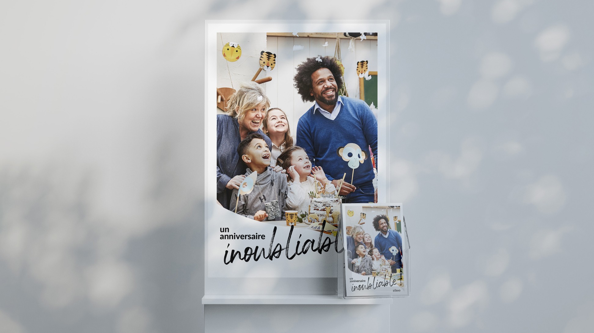 Affiche et flyer "Un anniversaire inoubliable"