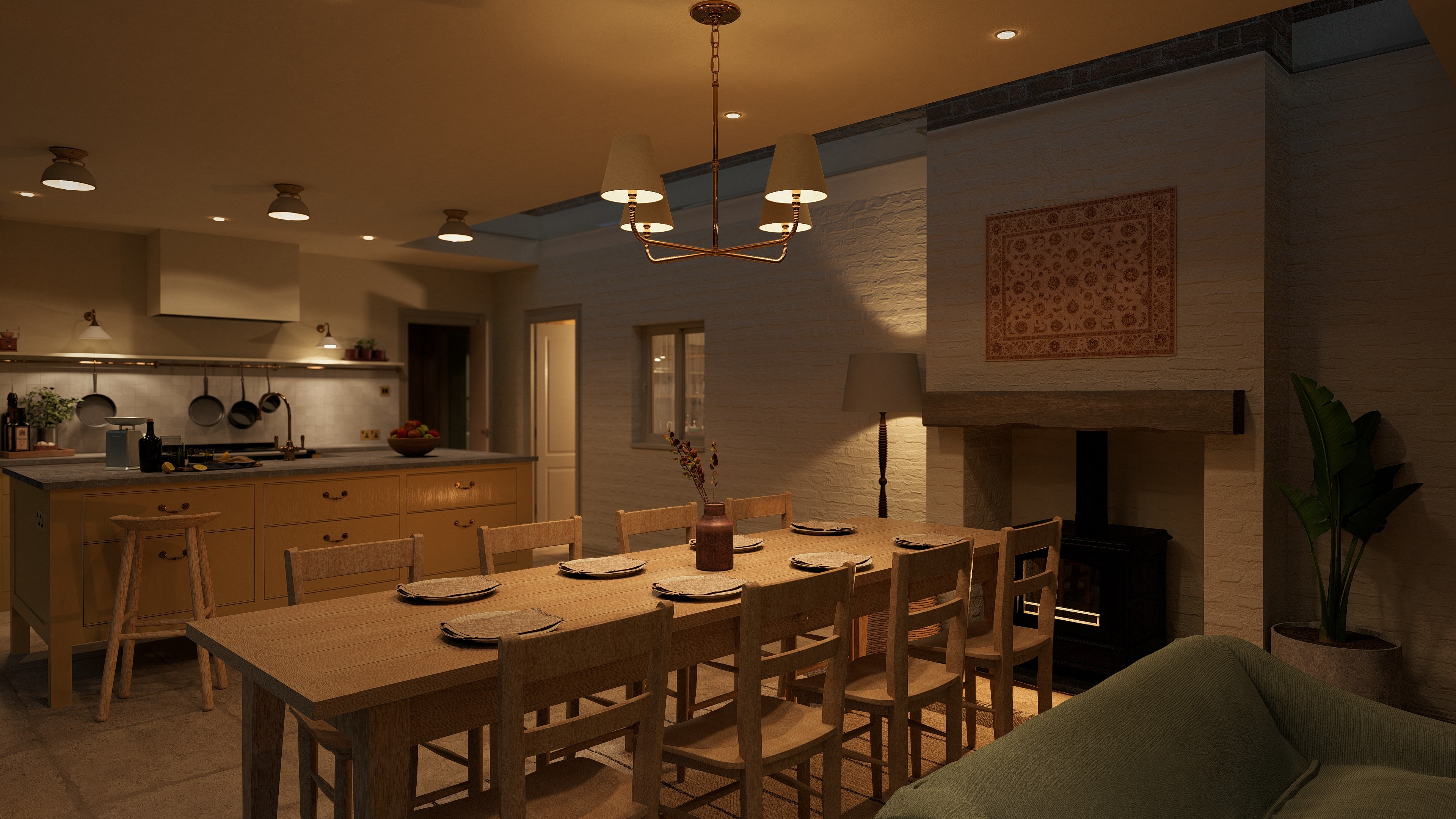 Traditional Kitchen Visualisation
