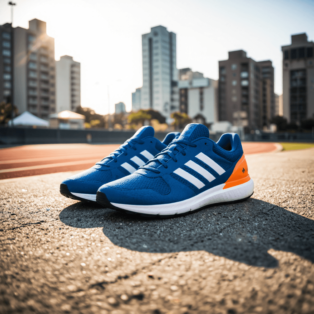 product photography of pair of sports shoes