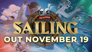 Sailing logo and character announcing November 19th release