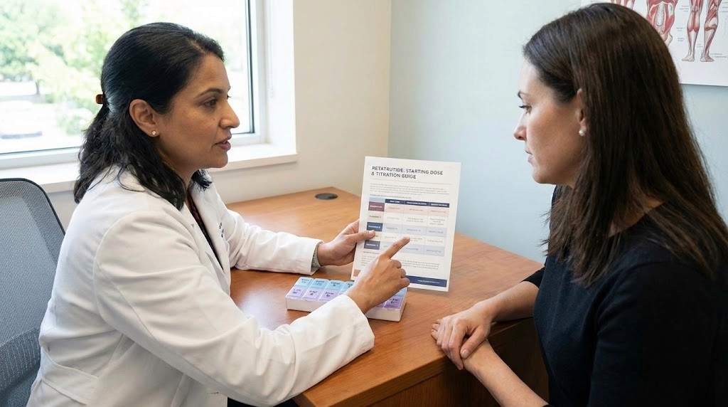 Starting dose of retatrutide