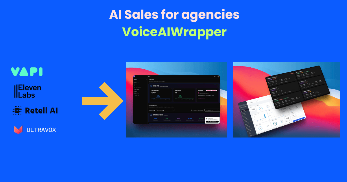 AI Sales white label solution for agencies | VoiceAIWrapper