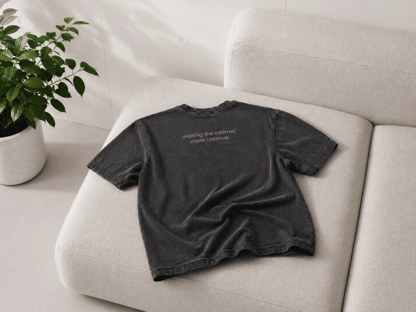 Washed Slogan Tee product image