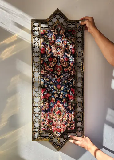 Mihrab — Vintage Persian Carpet & Metalwork — Main View
