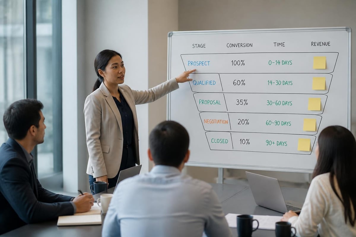 Pipeline stages and metrics flow