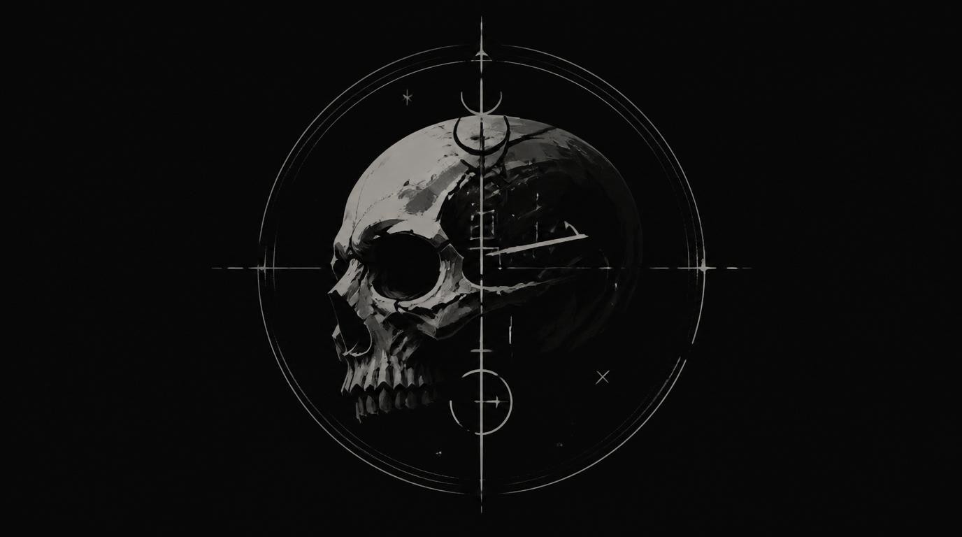 logo/avatar for an electronic music producer called "svlx", dark, minimalistic