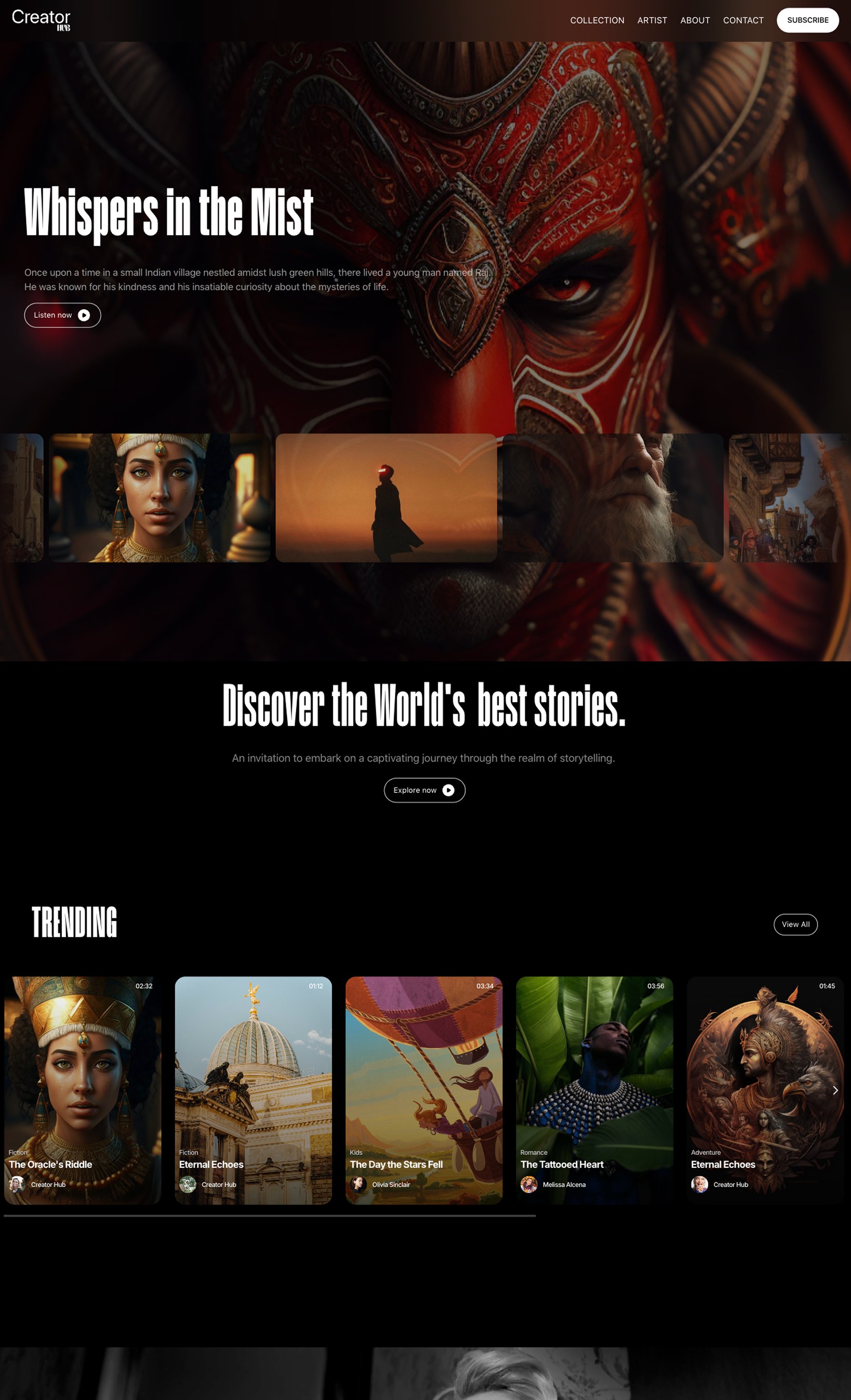 creatorhub - framer template