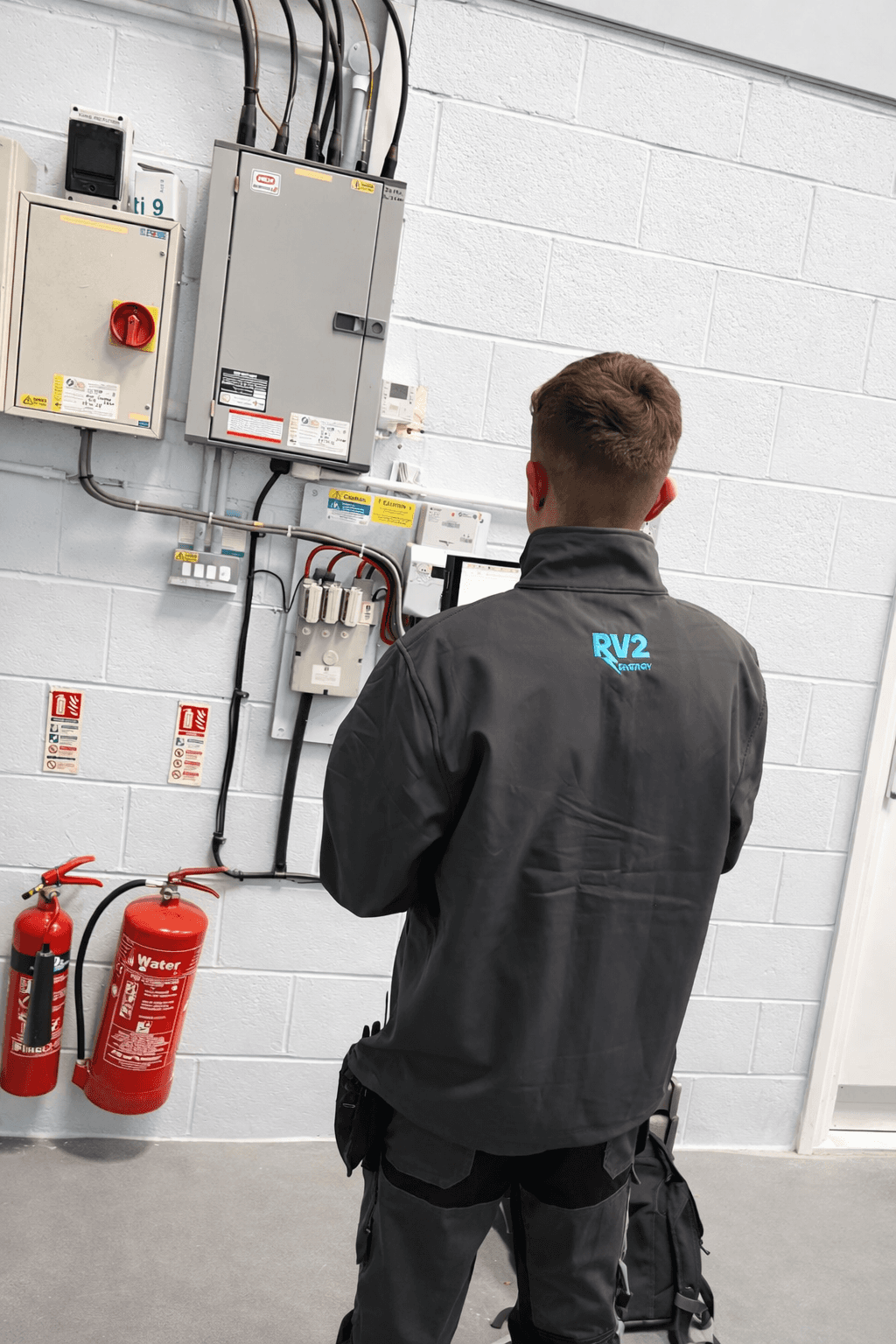 A girl works at a laptop from home