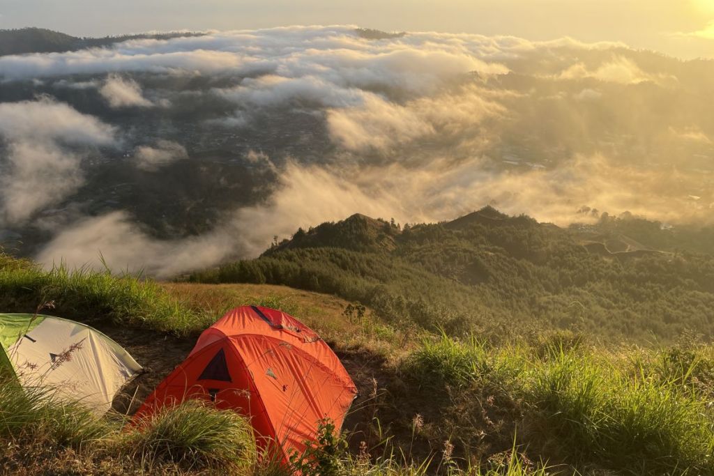 Camping on Mount Batur