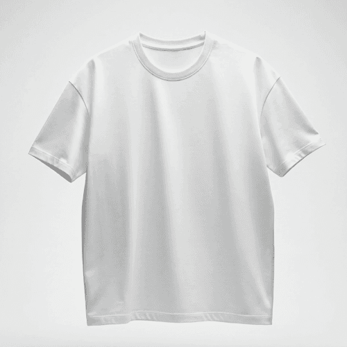 Floating oversized t-shirt mockup
