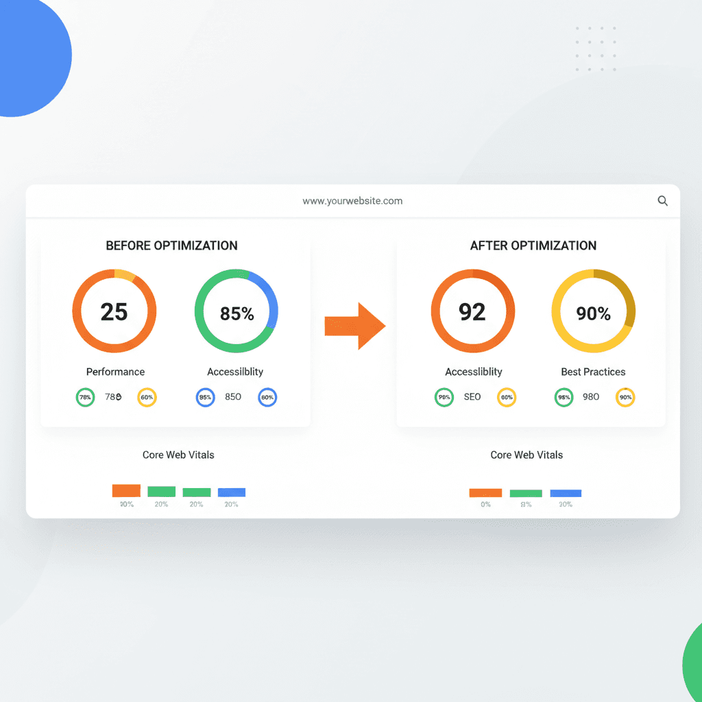 PageSpeed Insights comparison