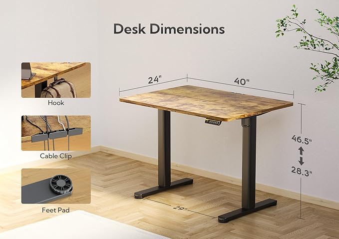 Upgrade your home or office with the claiks standing desk, built for style and functionality.