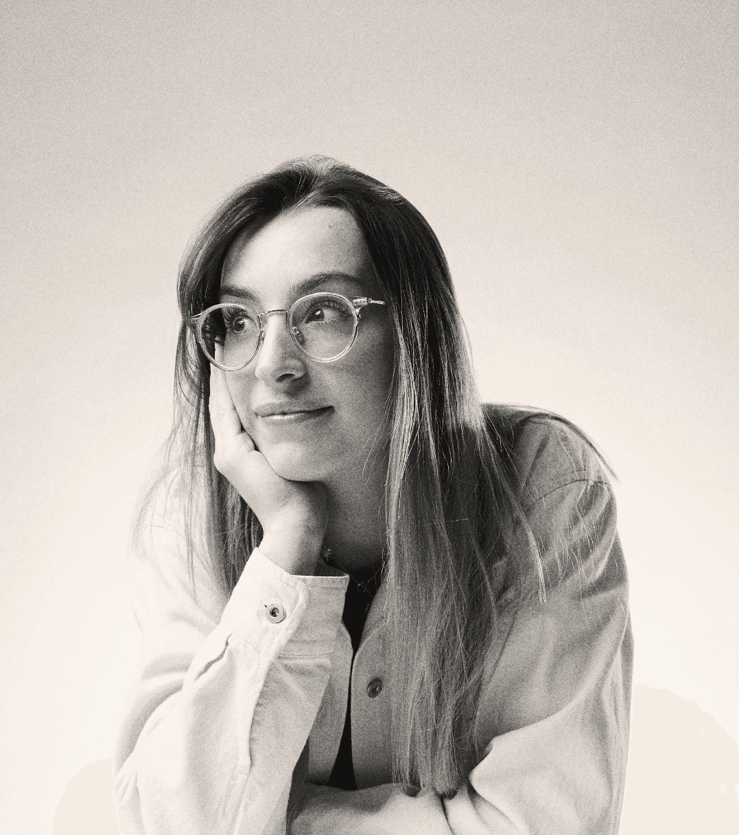 Black and white portrait of a man