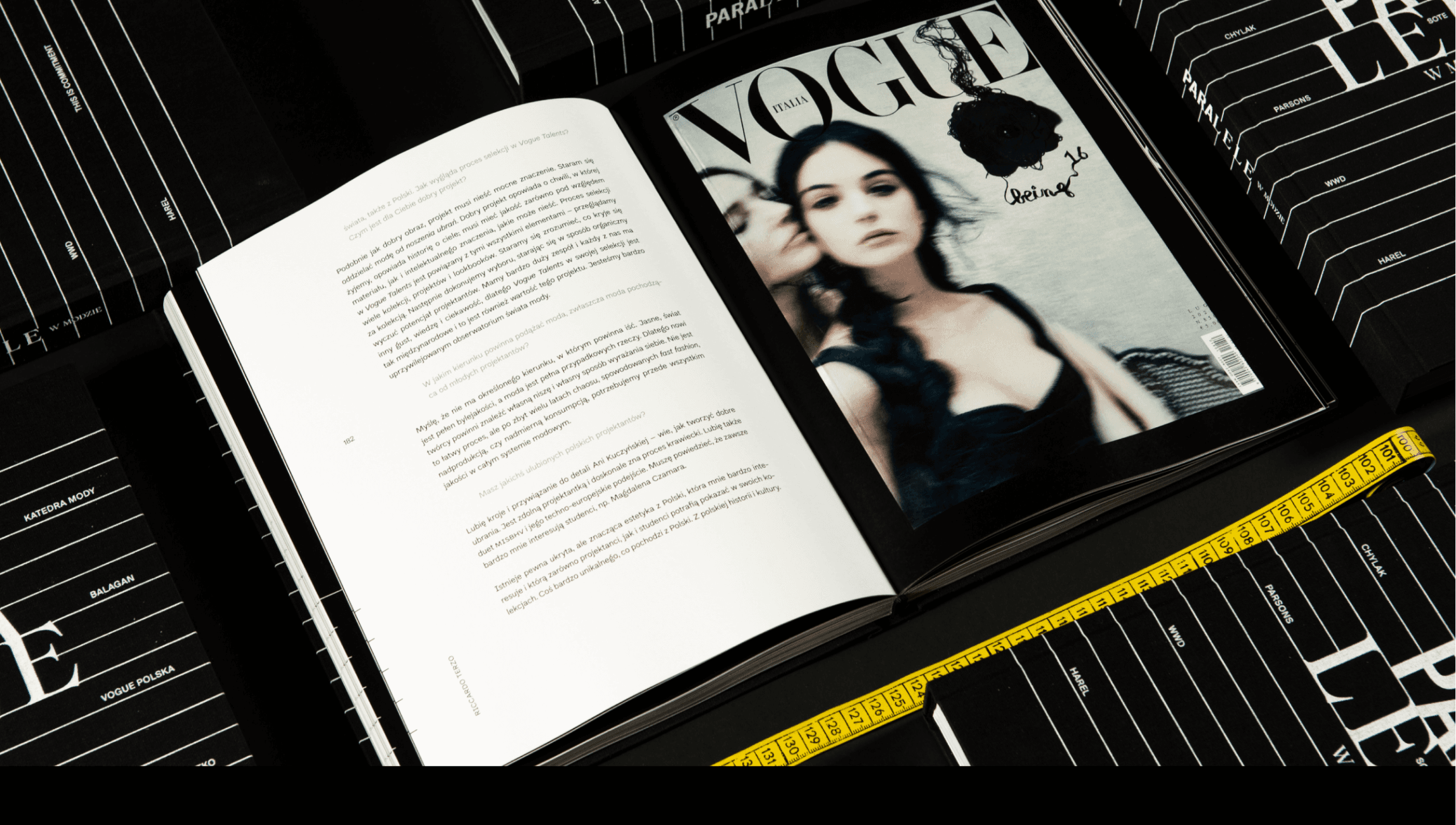 Identity design for a fashion print project.