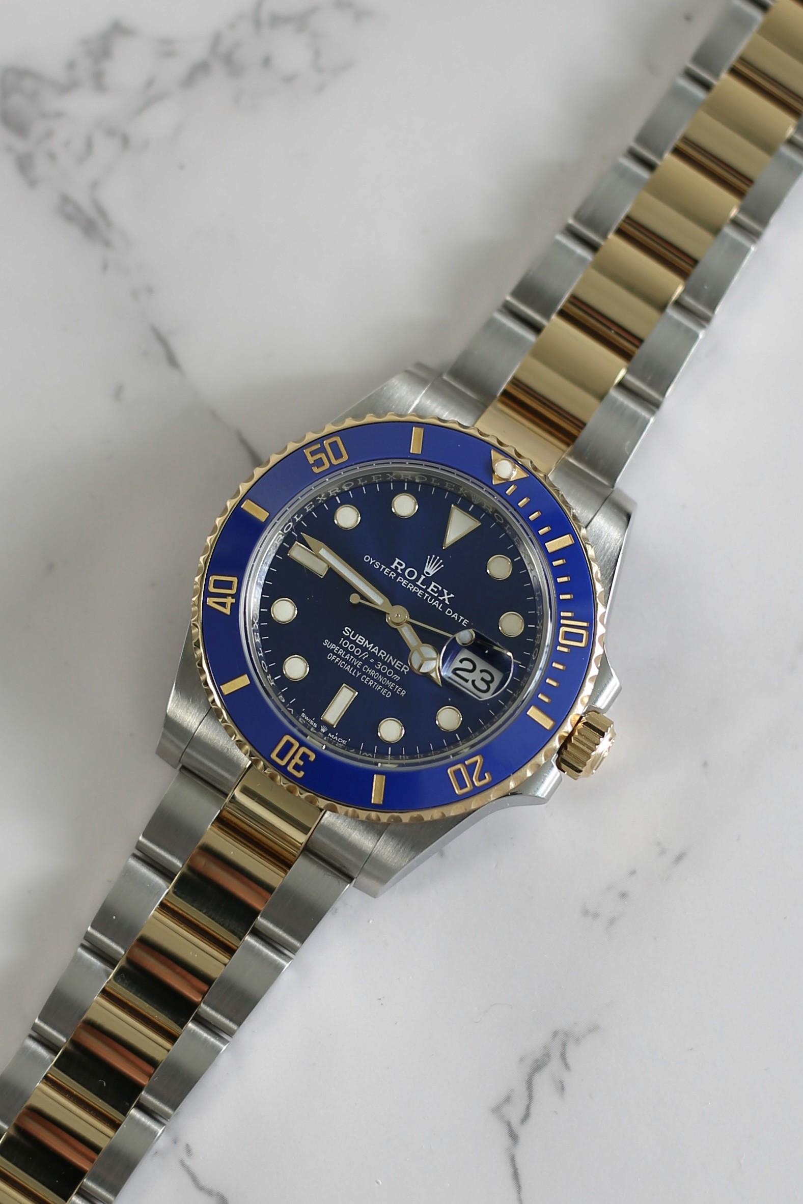 SUBMARINER DATE "BLUESY" STEEL & GOLD
