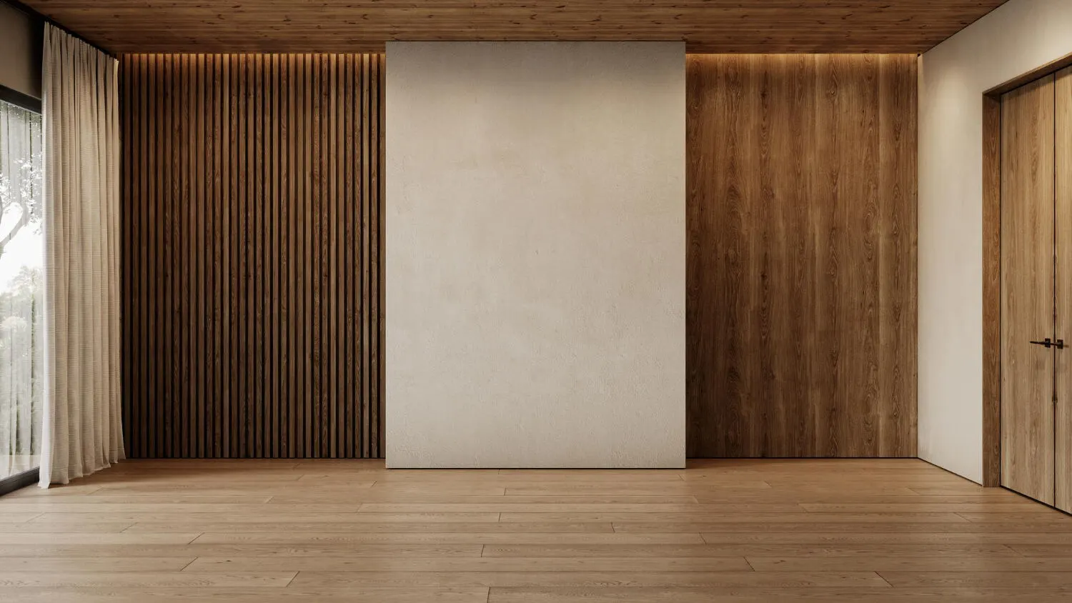 ahşap duvar tasarımı