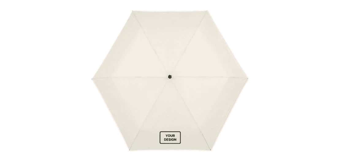 Compact manual mini umbrella with custom branding