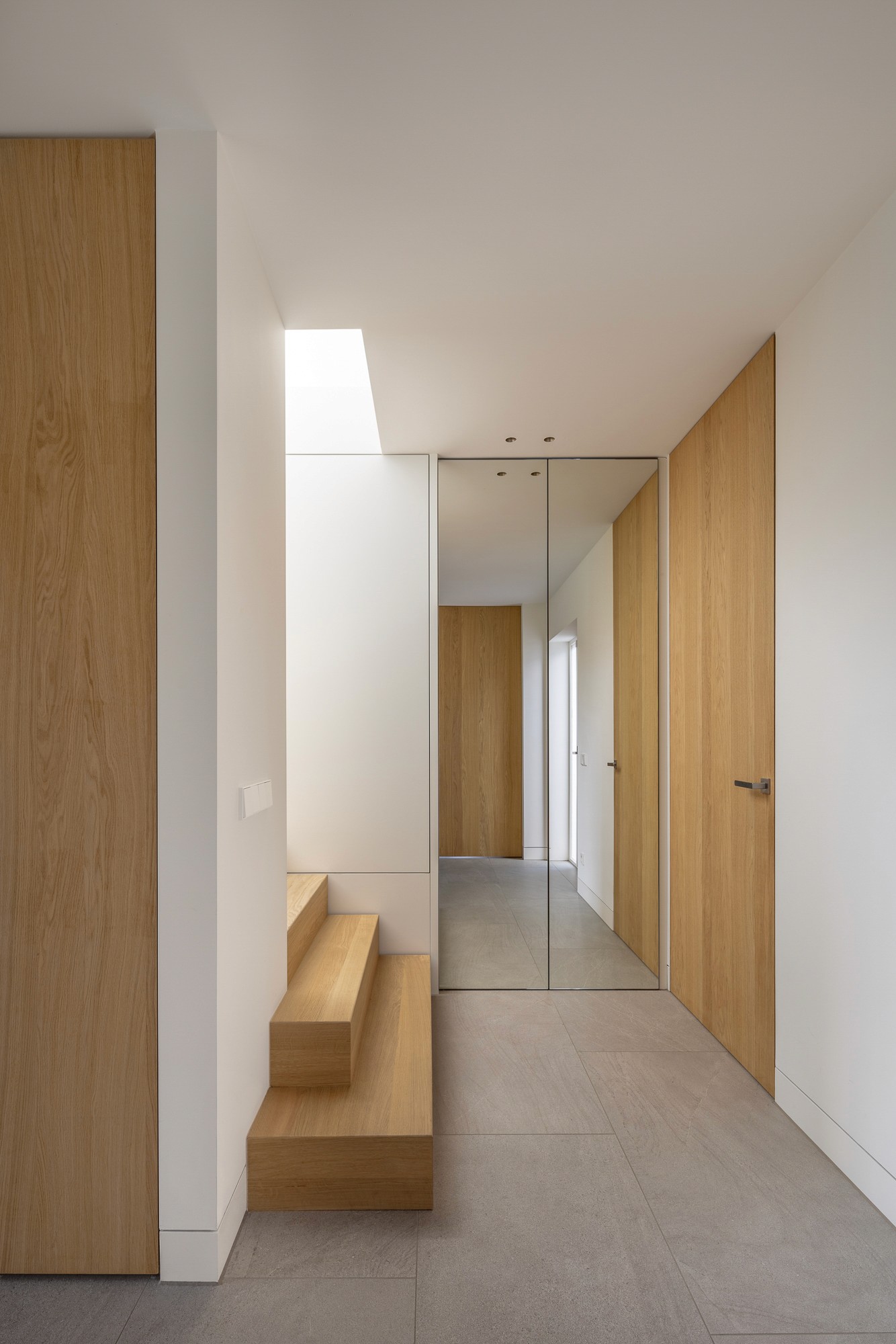 Positive Space, herenhuis - walk in closet mirror