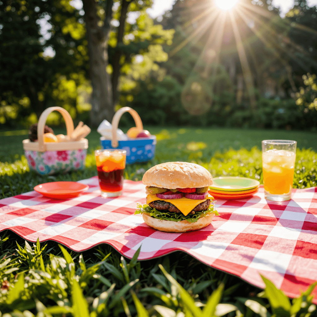 product photography of cheeseburger