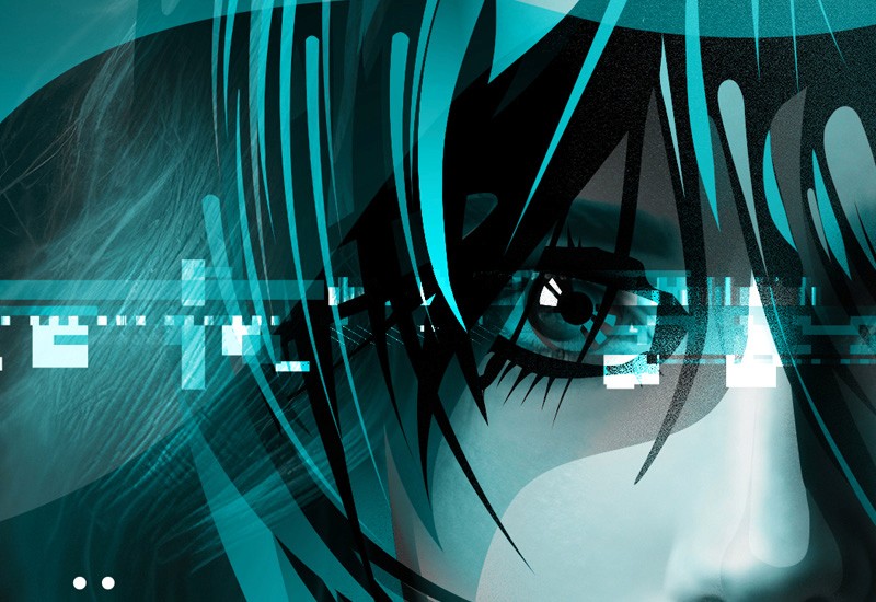 Part of the Teal Stare art