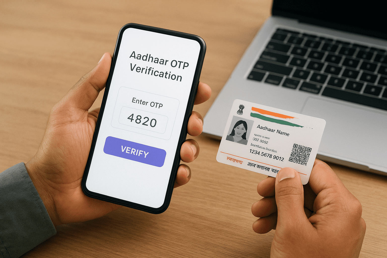 Complete Aadhaar OTP verification