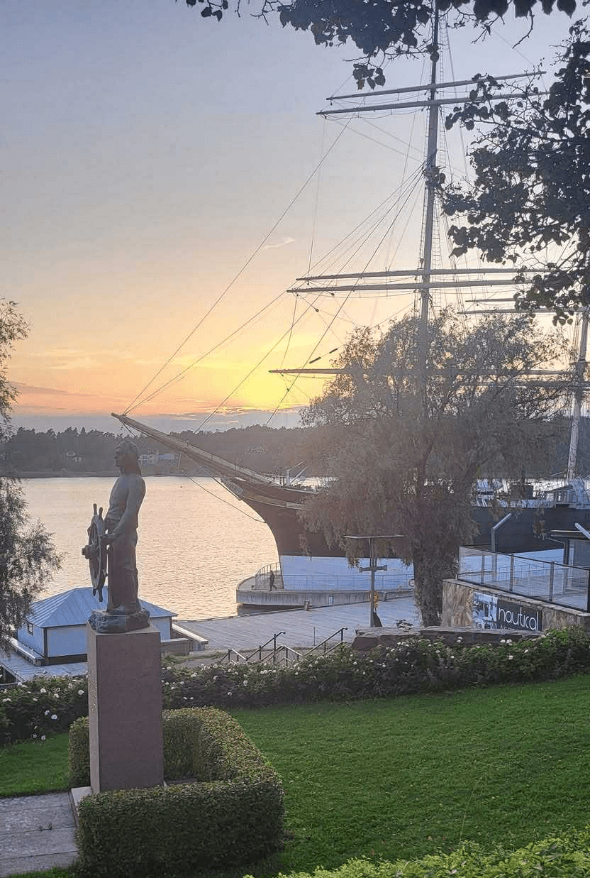 Seglskútan Pommern og "Mannen vid Ratten"