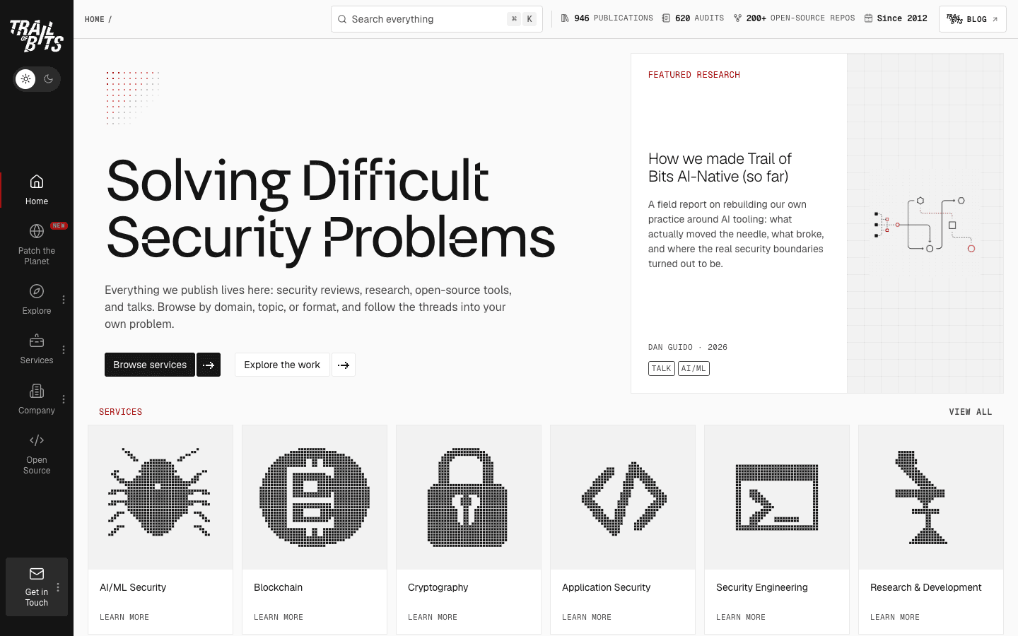 Trail of Bits security research and audit services