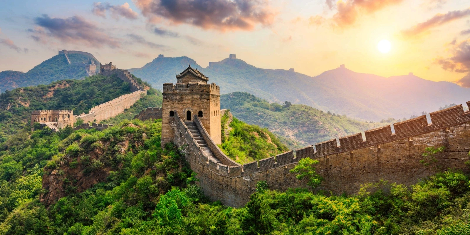 Great Wall at sunset