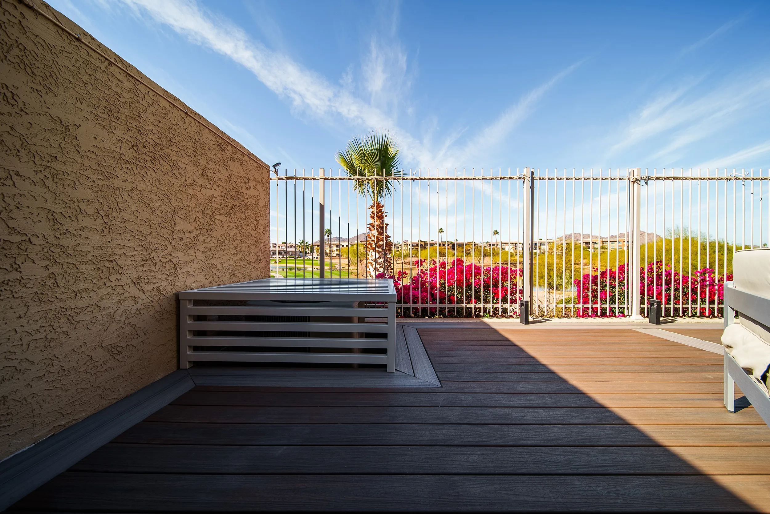 HBC Desks – An Outdoor Deck Escape with Trex Enhance decking