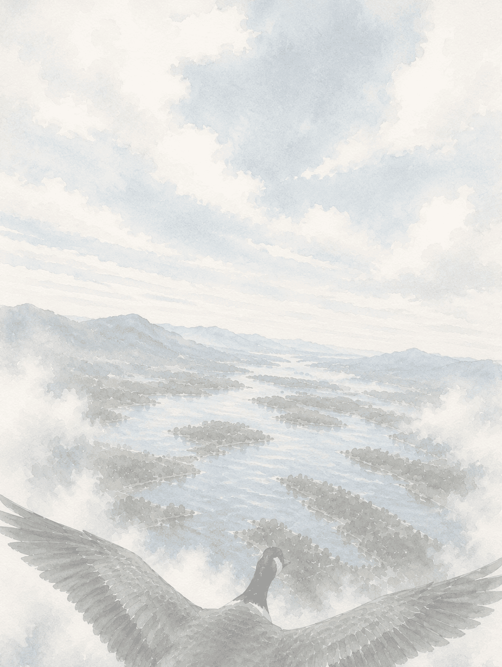 wild goose future sky background