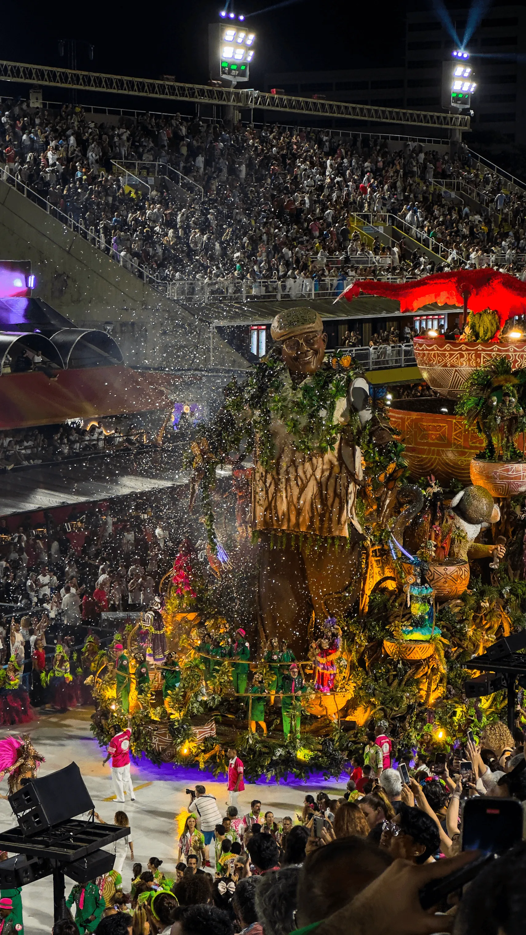 char de carnaval au sambadrome