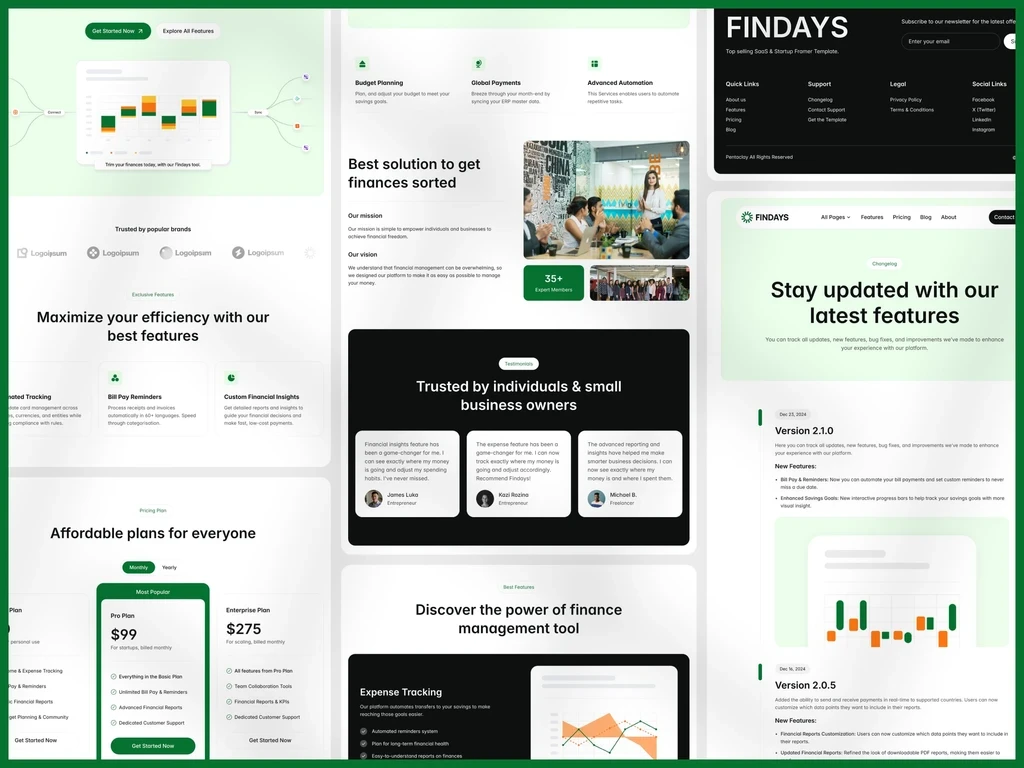 best Framer templates