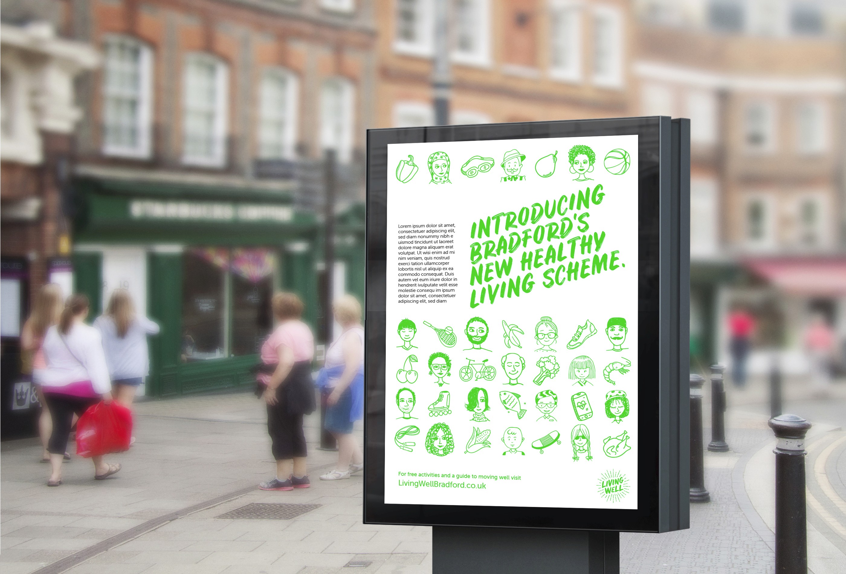 Bradford Living Well poster