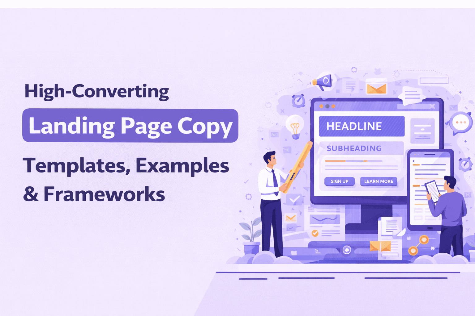 Landing page copy