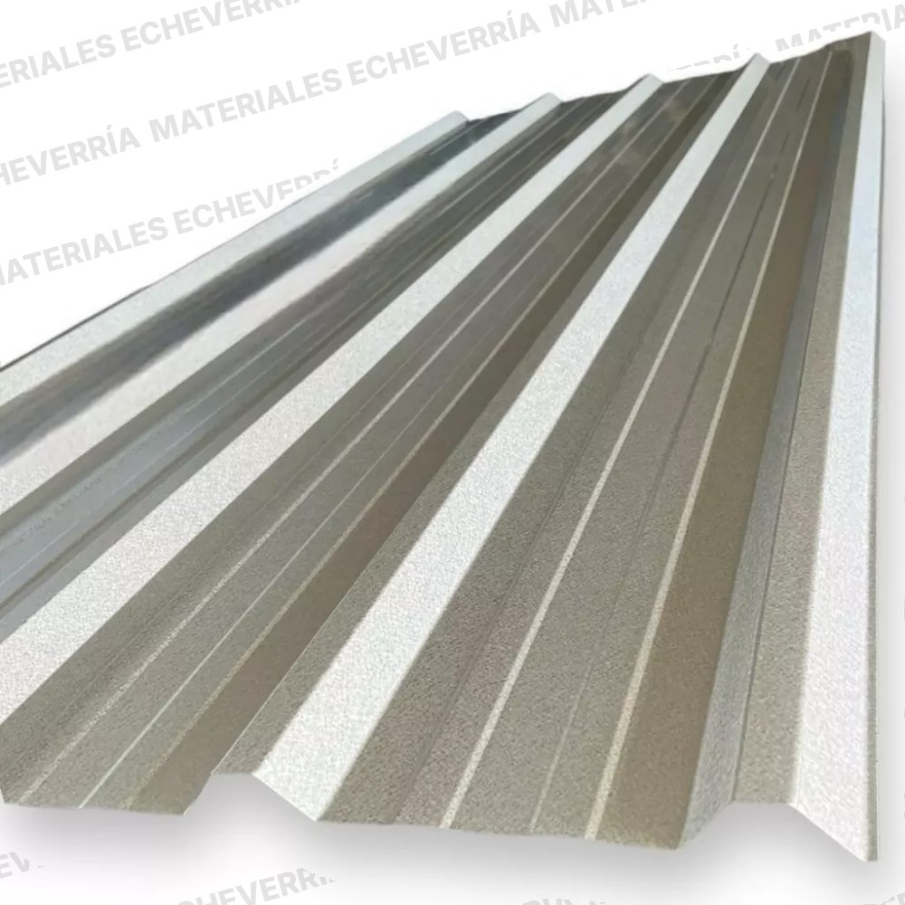 Chapa trapezoidal de cincalum C25 de 1,10 × 3 m