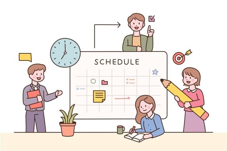 The image depicts a diverse group of professionals from various industries collaborating in a modern workplace, highlighting teamwork and communication. This setting emphasizes the importance of flexible work schedules, such as the 9 80 work schedule, which can enhance employee morale and work-life balance.