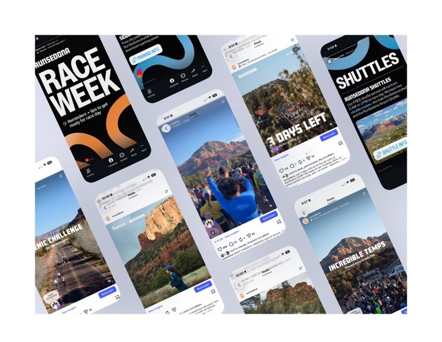social media manager running event