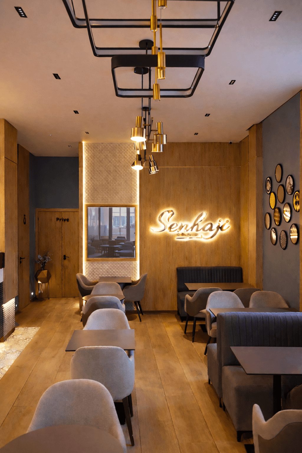 Senhaji Gourmet Cafe vibes from inside