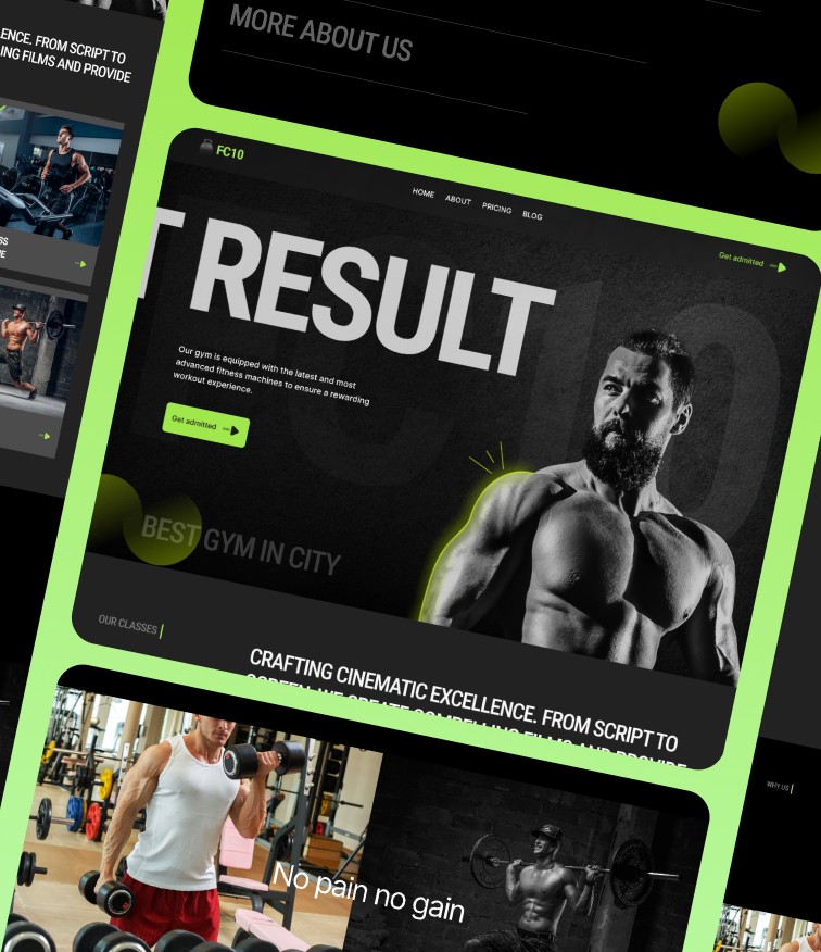 FC10 Gym Perfect Template for Gyms & Studios